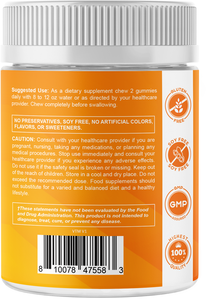 Vitamin D3 + K2 with Calcium Gummies, 240 Count