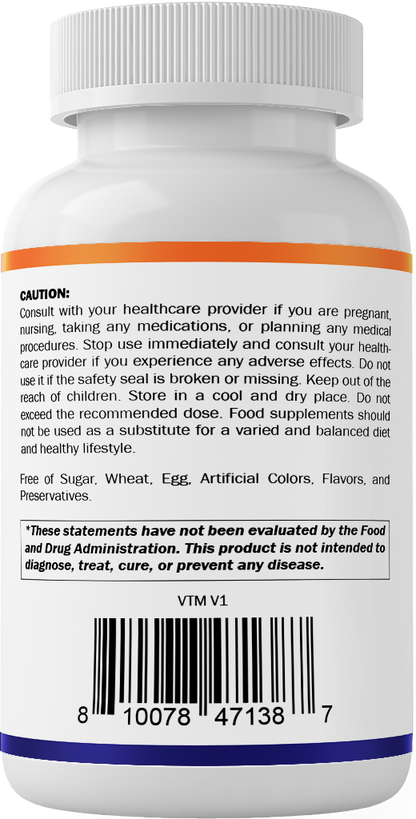 Lactoferrin 500mg Supplement, 60 Veg Capsules