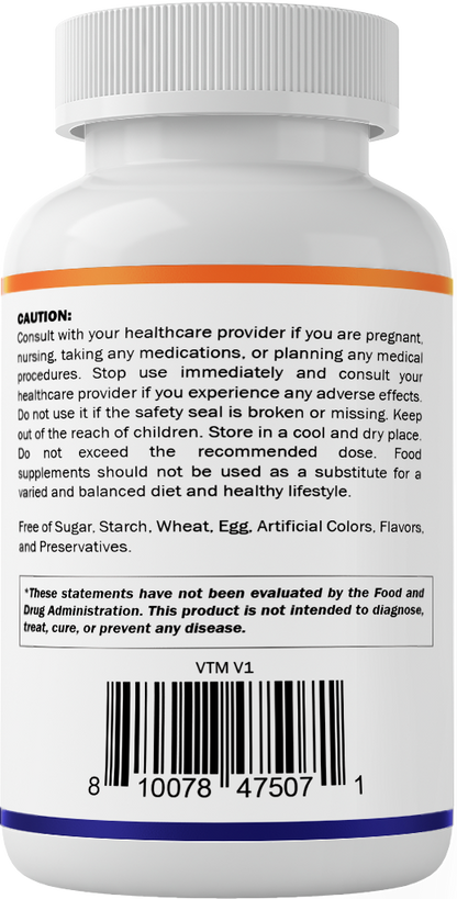 NAC + Milk Thistle Supplement, 120 Capsules