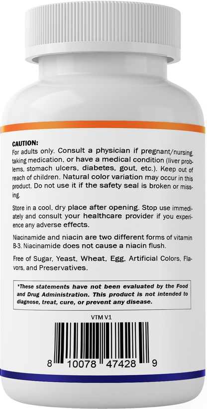Vitamatic Niacinamide 500mg Vitamin B3, 240 Tablets