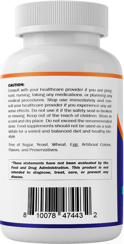 Alpha Lipoic Acid (ALA) 600mg Per Serving - 240 Vegetable Capsules