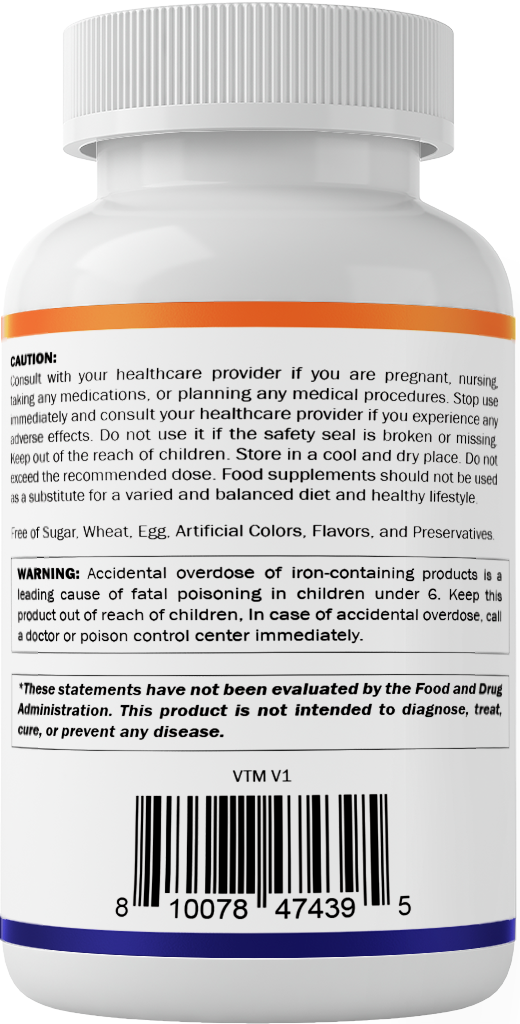 Vitamatic Ferrous Sulphate + Vitamin C, 250 Tablets