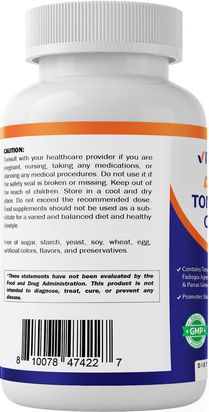 Tongkat Ali Extract 200 :1 Extract for Men (Longjack) Eurycoma Longifolia  1800 mg 180 Capsules