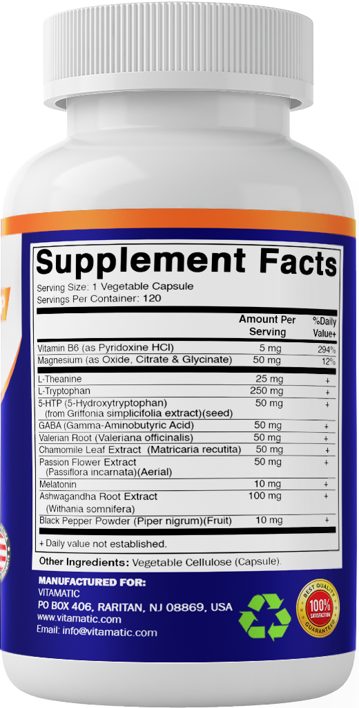 Advanced Sleep Aid with Melatonin, 120 Capsules