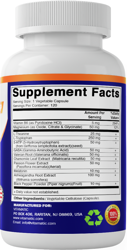 Advanced Sleep Aid with Melatonin, 120 Capsules