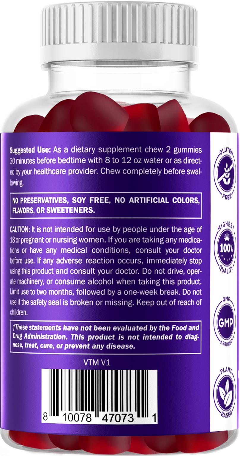 Vitamatic Melatonin 5mg Vegan Gummies, 60 Gummies
