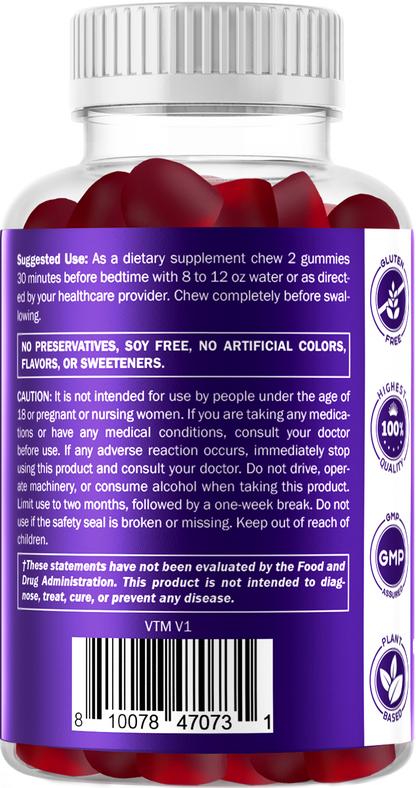Vitamatic Melatonin 5mg Vegan Gummies, 60 Gummies