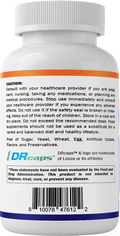Vitamatic Bifidobacterium lactis - 20 Billion per DR Capsule - 60 Count - Digestive Support - Made with Prebiotic Inulin Fiber