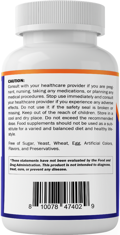 Magnesium Citrate 500mg per Serving 180 Vegetarian Capsules