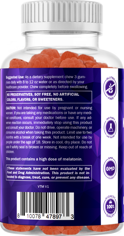 Vitamatic Melatonin 30mg with Magnesium 200mg Gummies