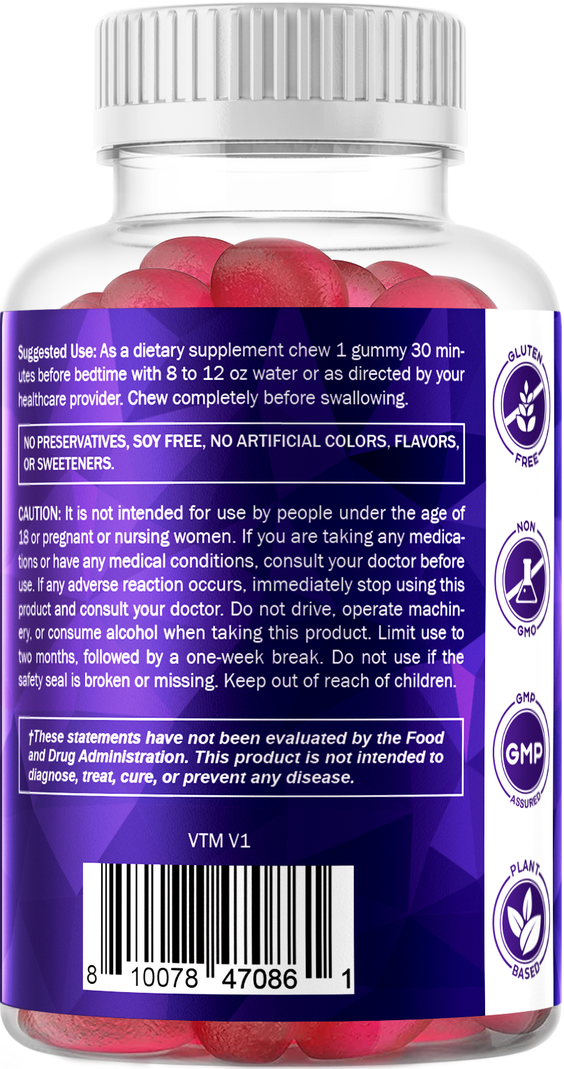 Vitamatic Melatonin 10mg Vegan Gummies, 60 Gummies