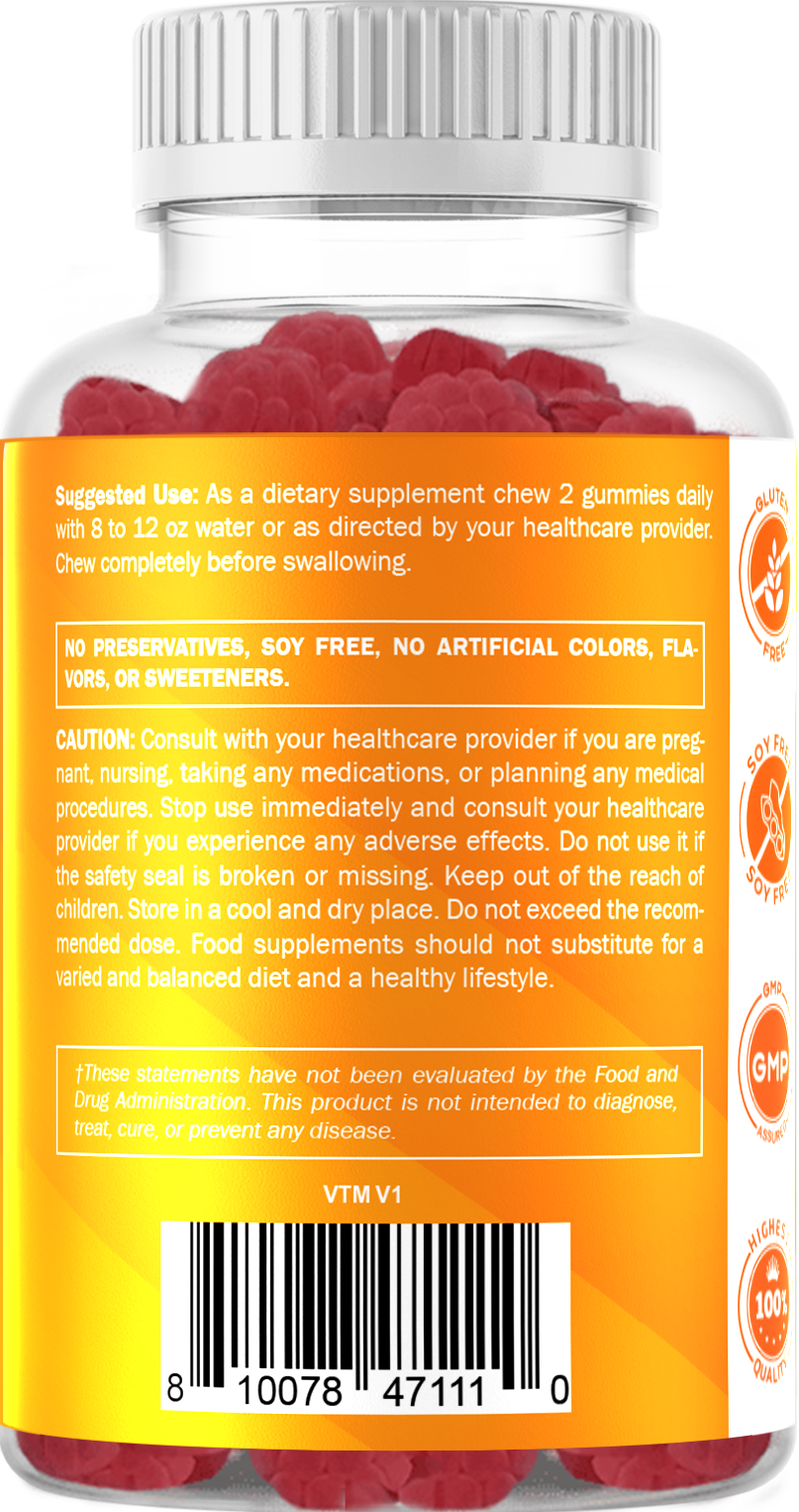 Vitamatic Vitamin D3 + K2 Gummies, 60 Gummies