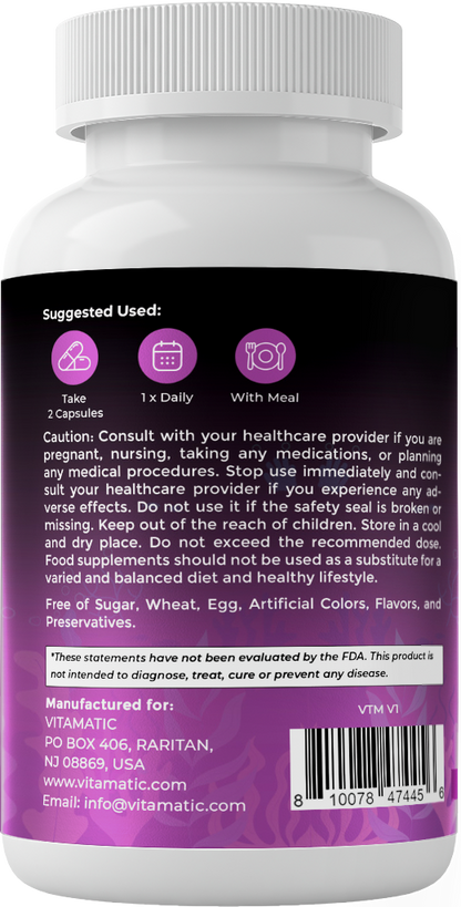 Sea Moss 3000mg + Black Seed Oil & Ashwagandha Capsules