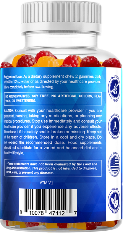 Vitamatic Sugar Free Probiotic 5 Billion CFU, 60 Gummies