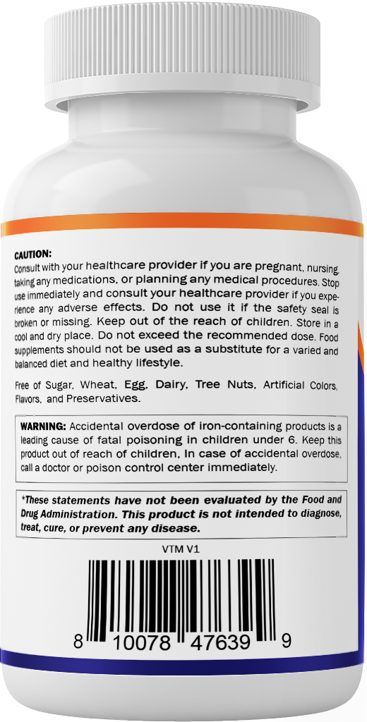 Ferrous Fumarate + Vitamin C, 120 Tablets