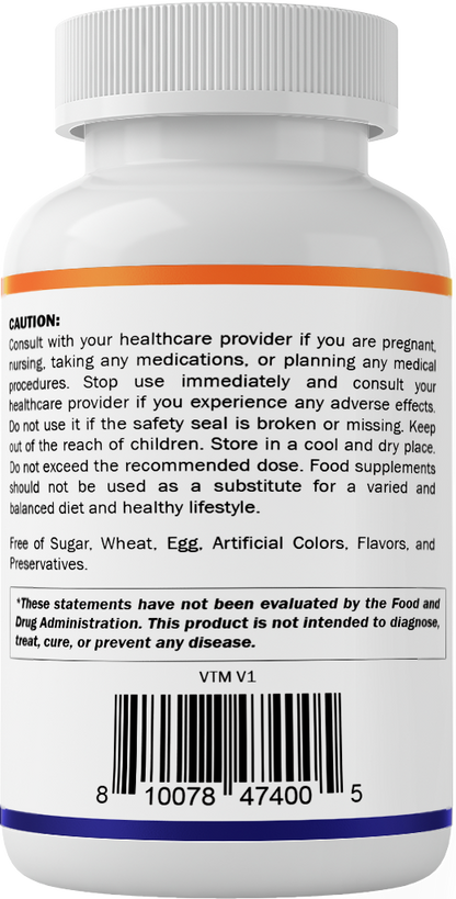 Magnesium Aspartate with B6, 90 Veg Capsules