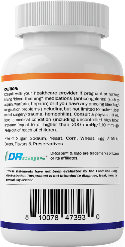 Nattokinase 4,000 FU Servings - 120 DR Capsules