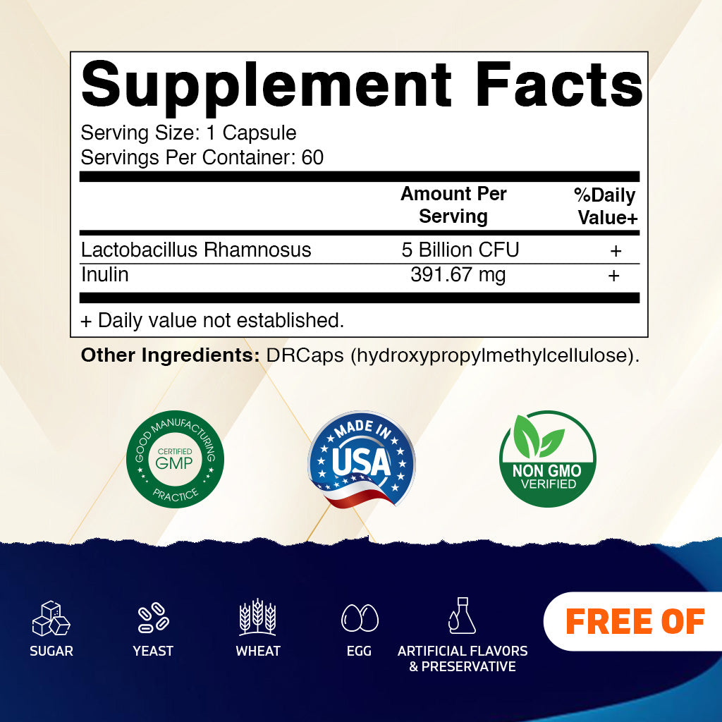 Lactobacillus Rhamnosus 5 Billion  - 60 DR Capsule
