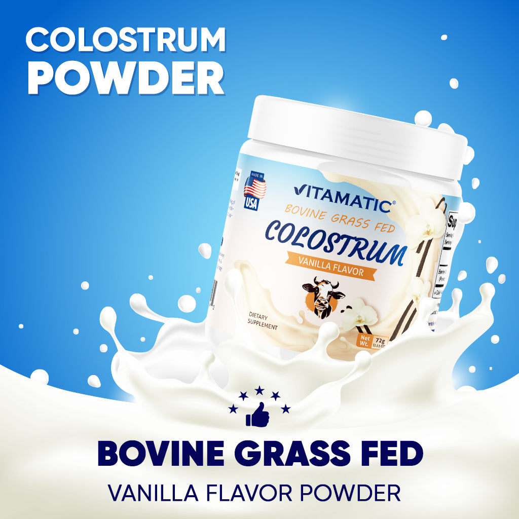 Bovine Colostrum Powder 2.53 OZ - 30 Servings (Vanilla Flavor)