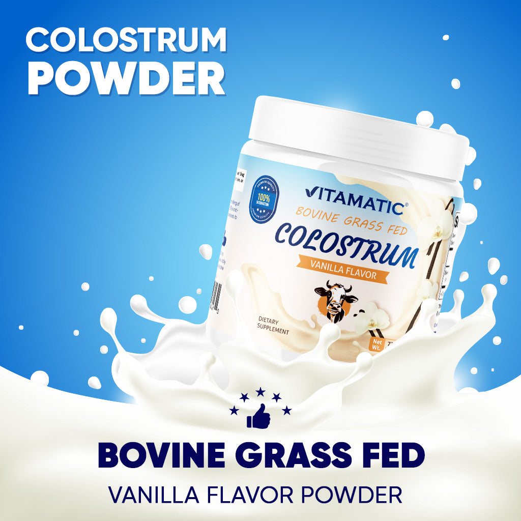 Bovine Colostrum 30% IgG Vanilla Flavored Powder