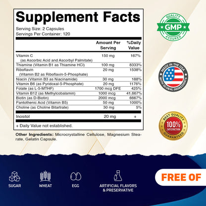 Methylated B-Complex Vitamins Capsules