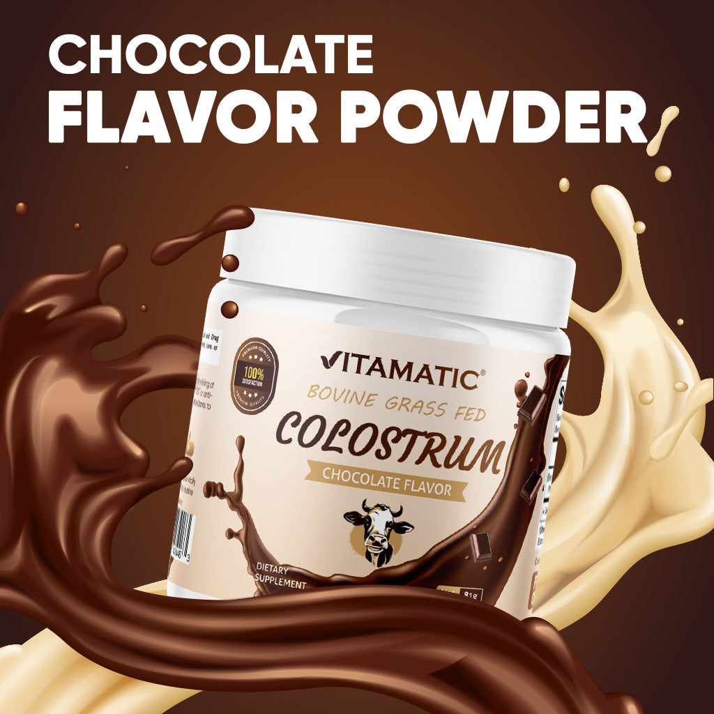 Bovine Colostrum 30% IgG Chocolate Flavored Powder