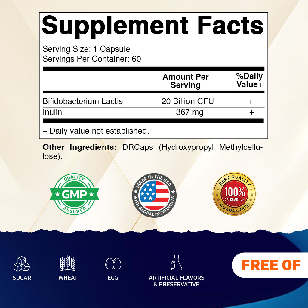 Bifidobacterium Bifidum 10 Billion CFU, 60 Capsules
