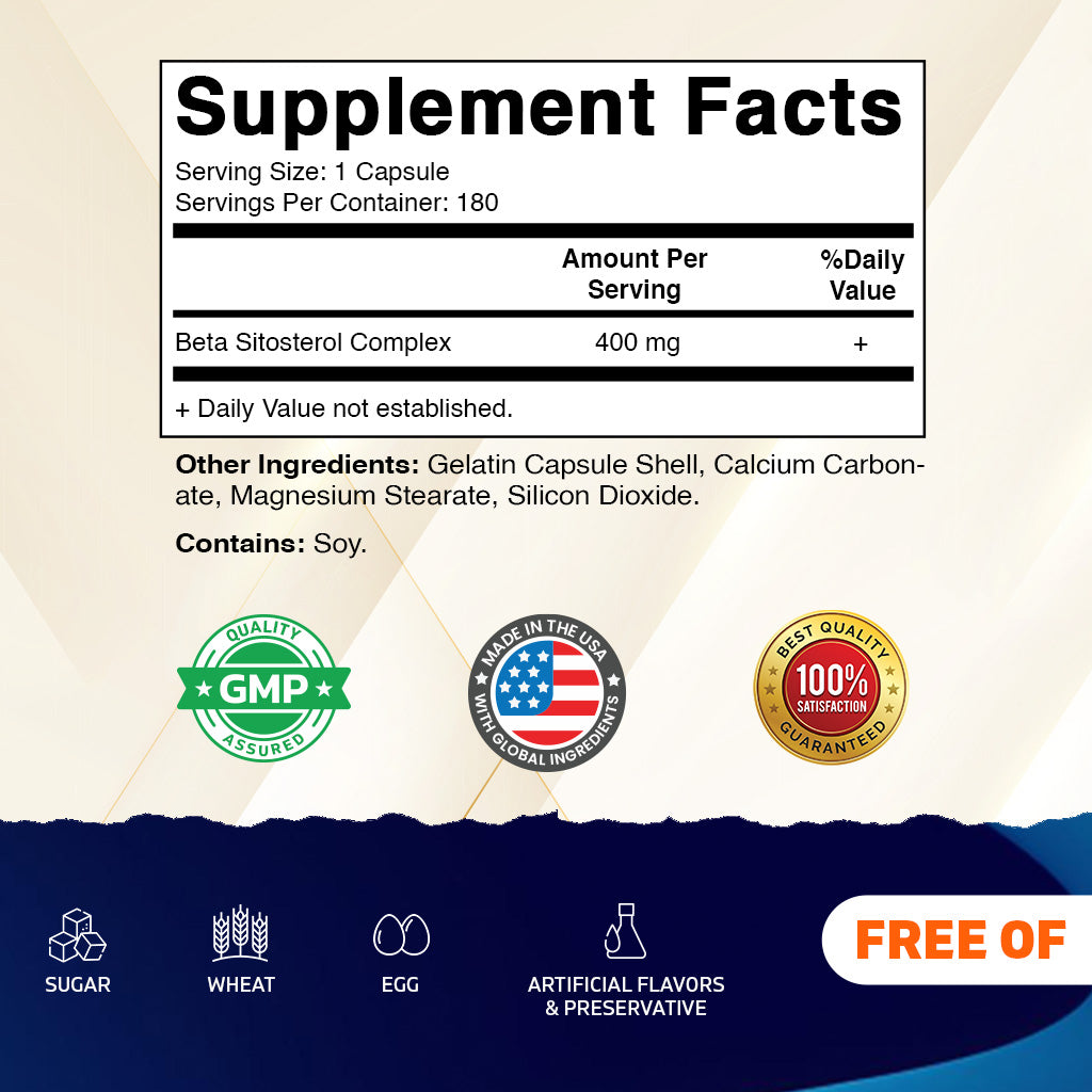 Beta-Sitosterol 400mg Capsules