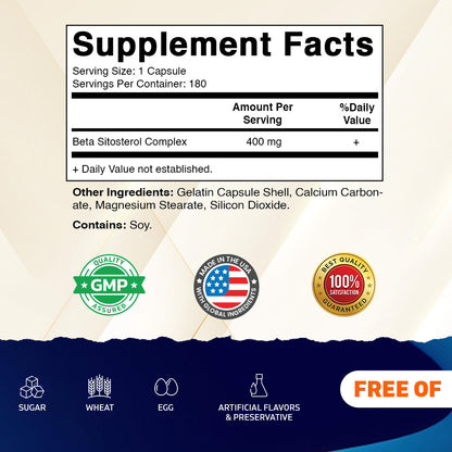 Beta-Sitosterol 400mg Capsules