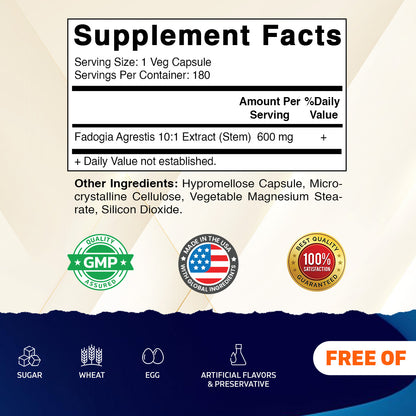 Fadogia Agrestis, 180 Veg Capsules