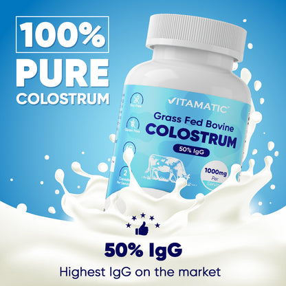 Bovine Colostrum Supplement 1000 mg 120 Capsules