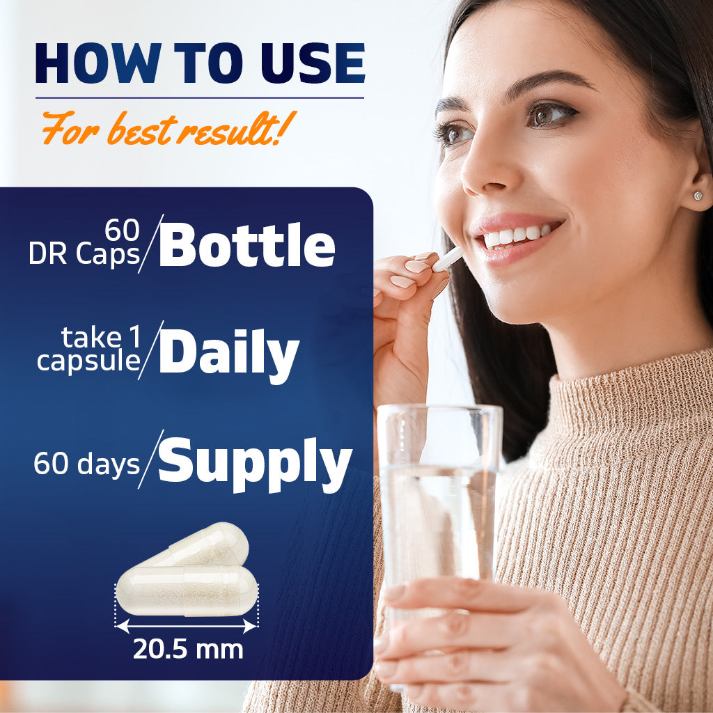 Vitamatic Lactobacillus Reuteri Complex 22 Billion, 60 DR Capsules