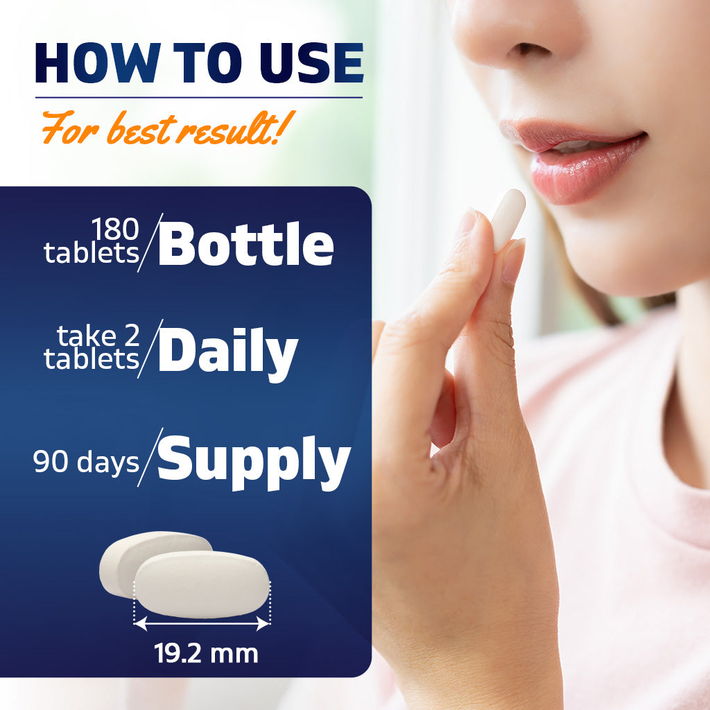 Magnesium Lactate 2000mg per Serving – 180 Tablets