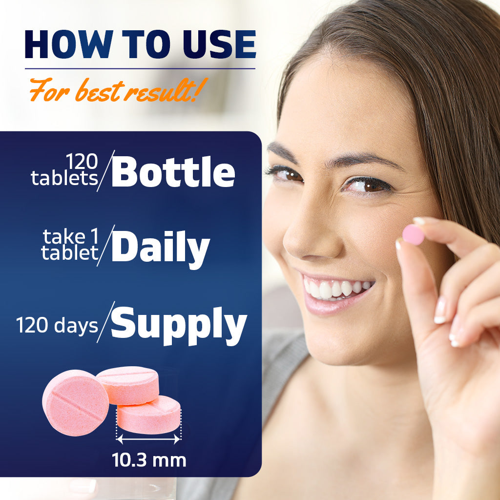 Methyl Folate & B12 Supplement with Pyridoxal 5 Phosphate  120 Fast Dissolve Tablets
