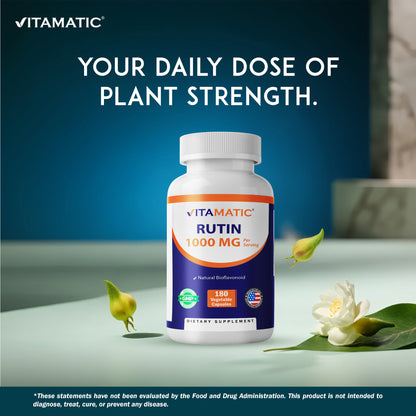 Rutin 1000mg Per Serving Supplement, 180 Capsules