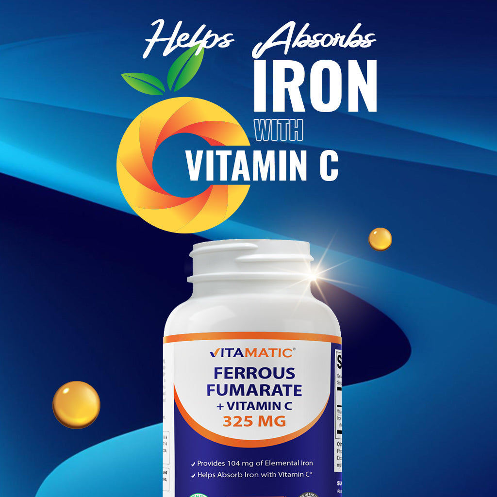Ferrous Fumarate + Vitamin C, 120 Tablets
