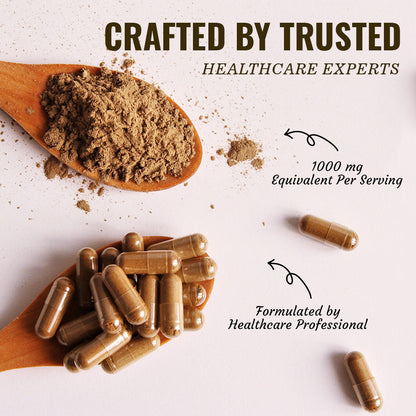 Kava Kava Extract 1000mg – Made with Magnesium, Ashwagandha, GABA, Theobromine, L-Theanine & Cacao – 120 Veg Capsules