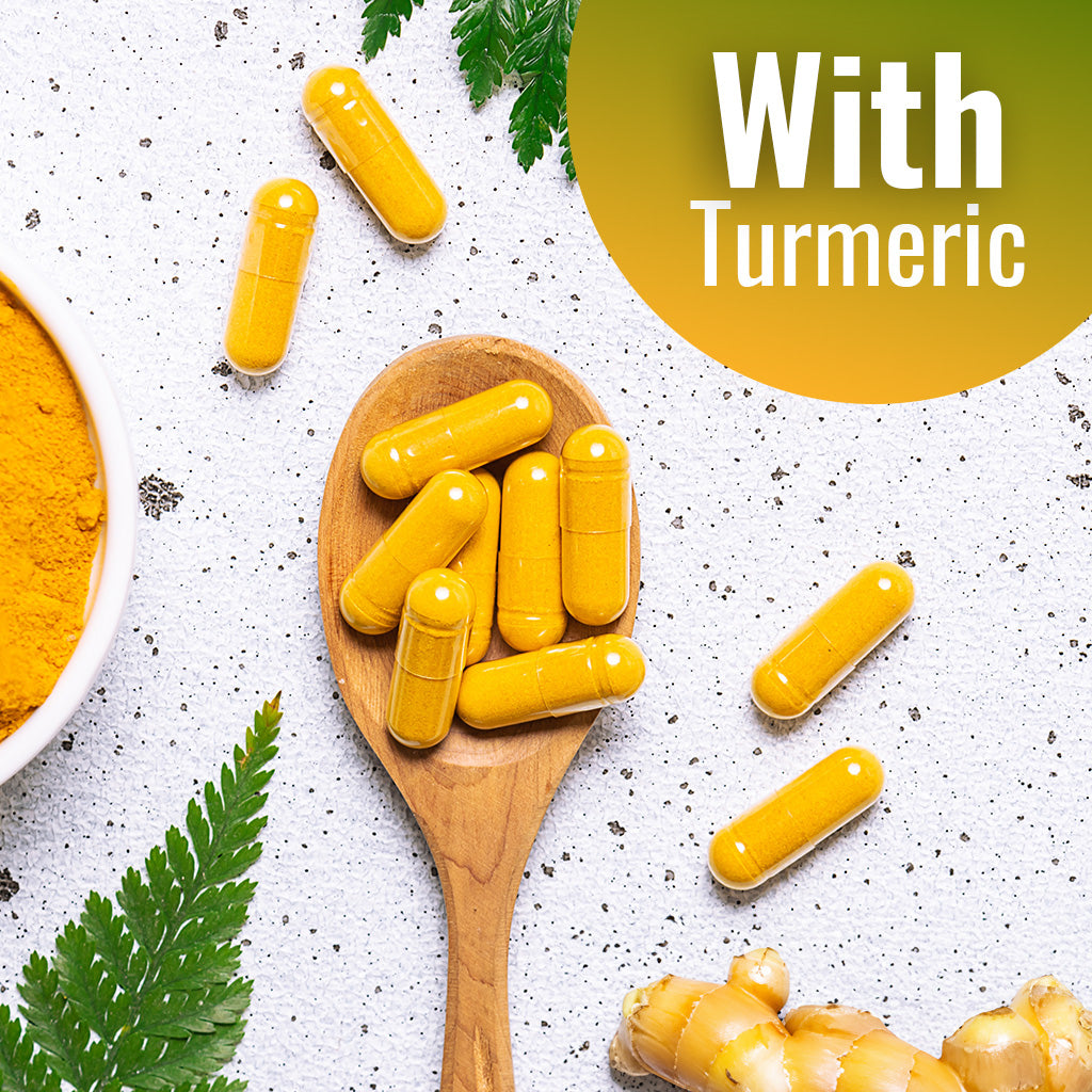 Green Lipped Mussel 2500 mg Equivalent with Turmeric - 120 Veg Capsules