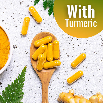 Green Lipped Mussel 2500 mg Equivalent with Turmeric - 120 Veg Capsules