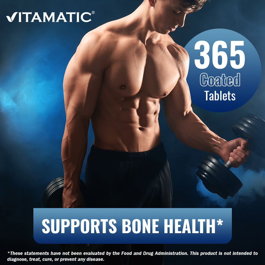 Calcium with D3, K2 & B12, 365 Coated Tablets