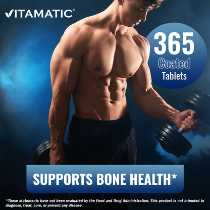 Calcium with D3, K2 & B12, 365 Coated Tablets