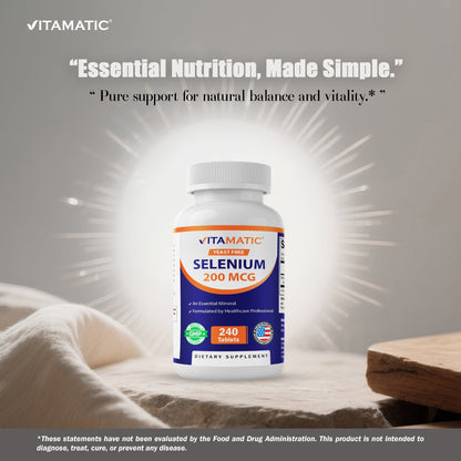 Yeast-Free Selenium 200 mcg, 240 Tablets