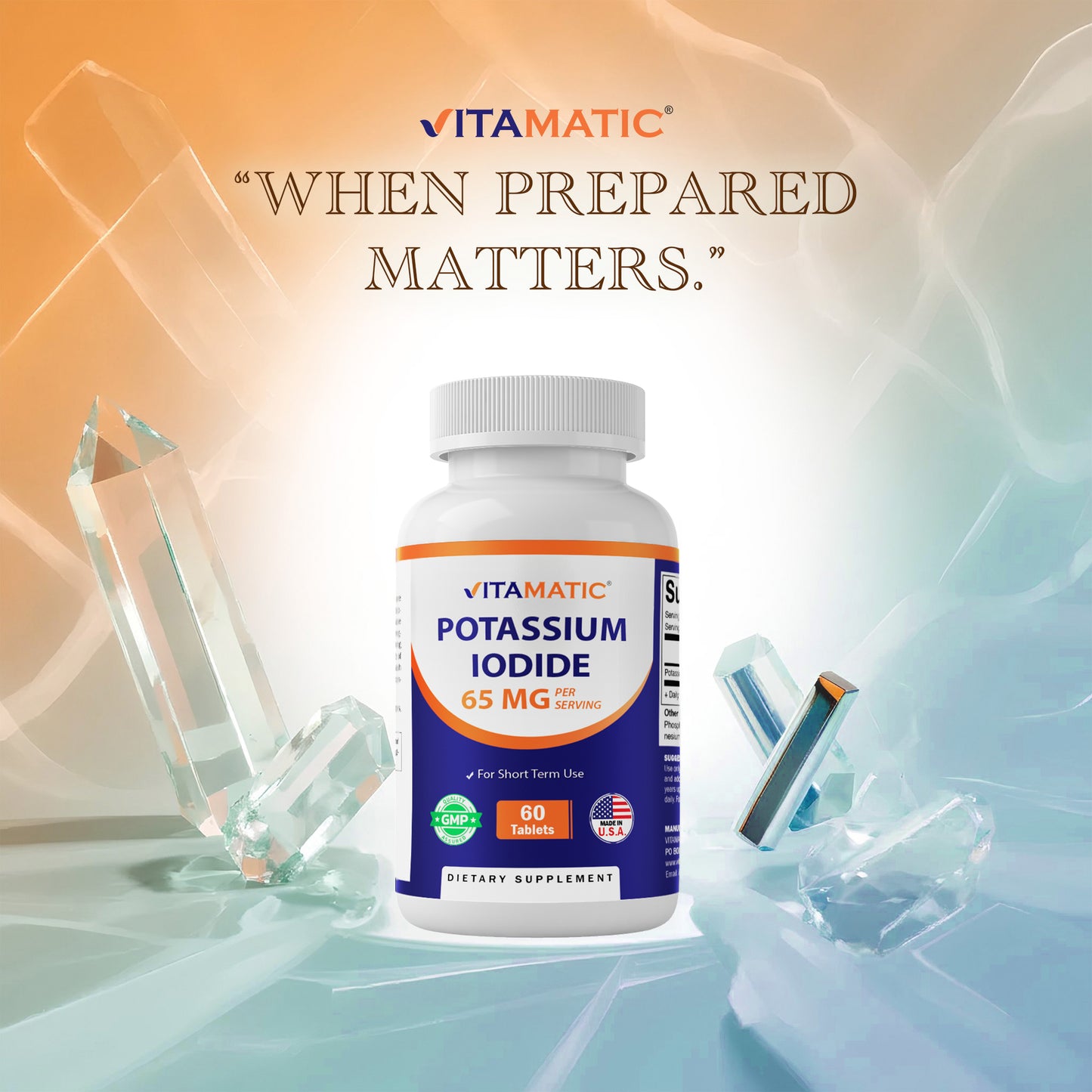 Potassium Iodide 65 mg per Serving - 60 Tablets