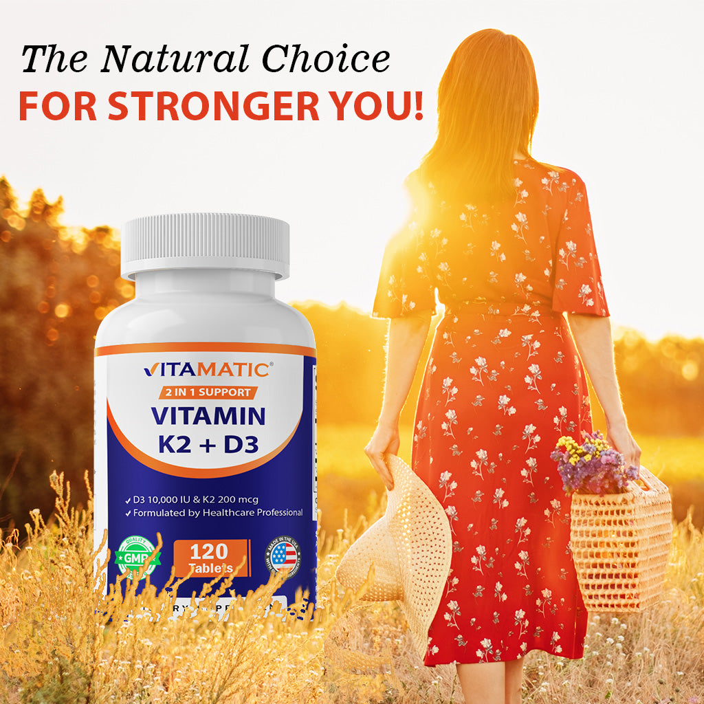 Vitamin K2 +D3, 120 Tablets