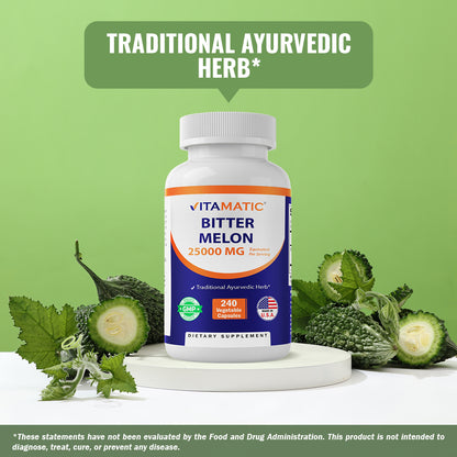 Bitter Melon 25000mg - 240 Vegetarian Capsule