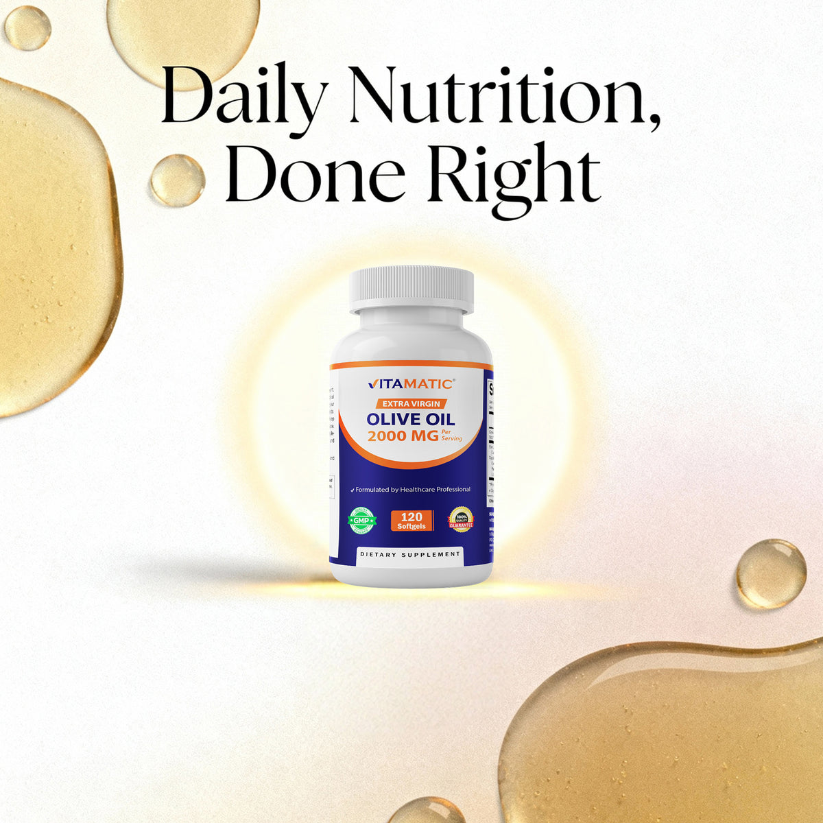 Extra Virgin Olive Oil 2000mg per Serving Softgels