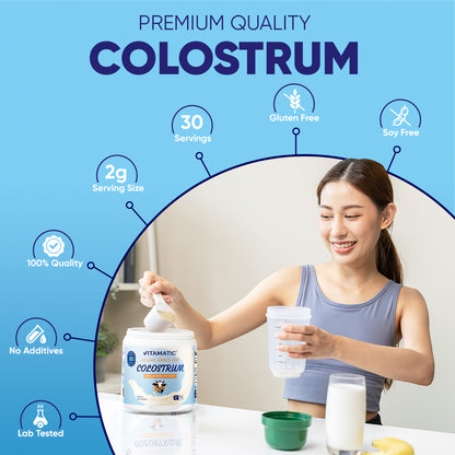 Colostrum Powder 30% IgG, 60g Jar