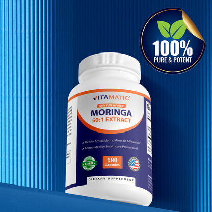 Moringa 10000mg Supplement, 180 Capsules