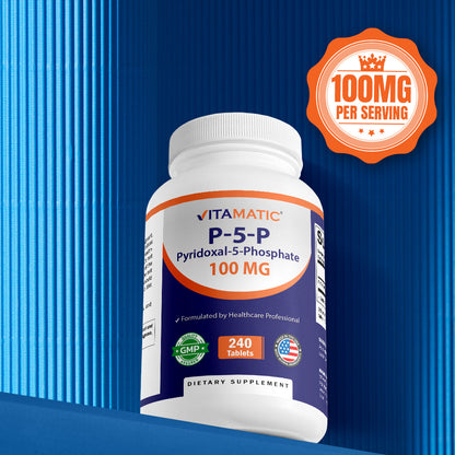 P5P 100mg Pyridoxal-5-Phosphate, 240 Capsules