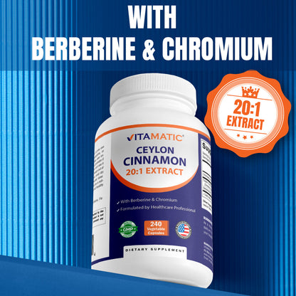 Ceylon Cinnamon 10000mg, 240 Veg Capsules